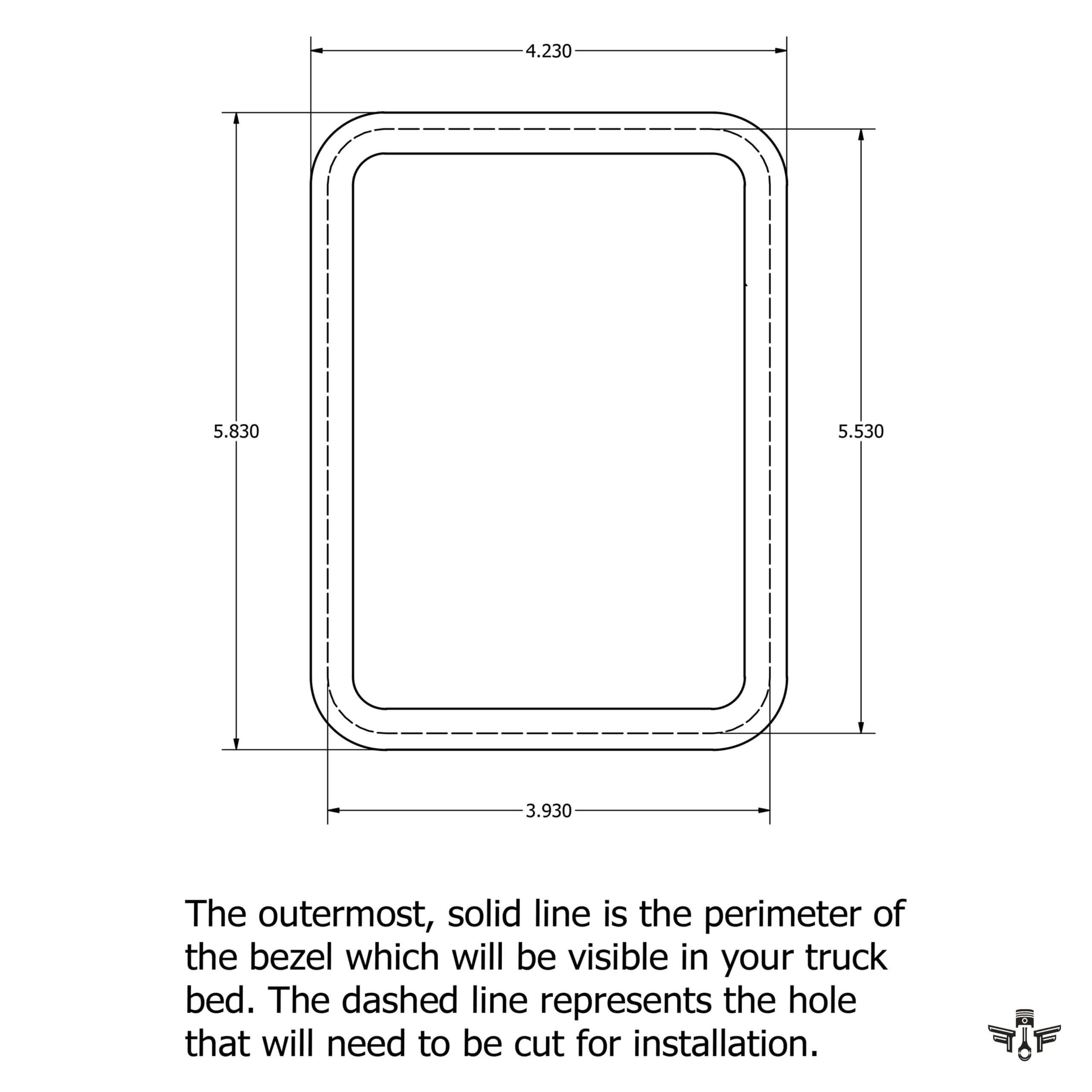 FFG Billet Aluminum Wood Bed Fuel Door - Durable & Stylish Replacement for Trucks - Perfect for Off-Roading & Custom Builds