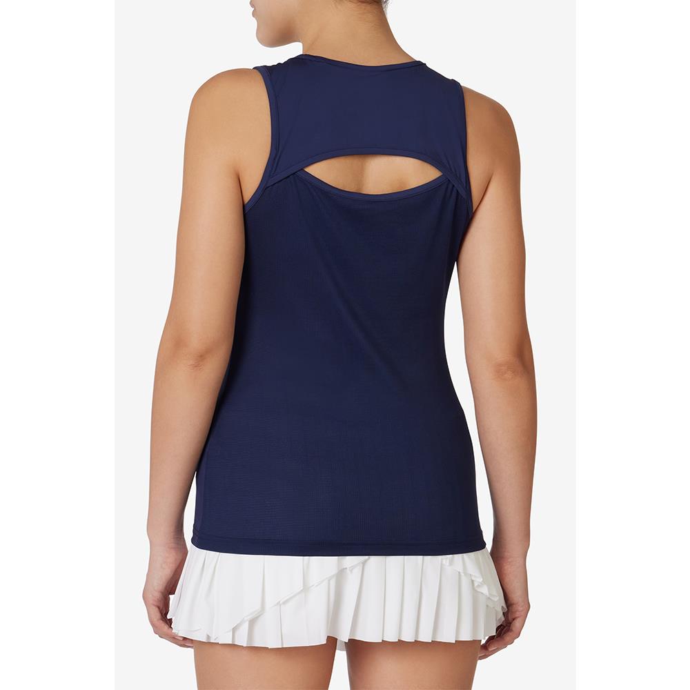 Fila Women's Essentials Full Coverage Tank Top - Comfortable Athletic Workout Shirt for Yoga, Running & Gym - Fila Navy Blue
