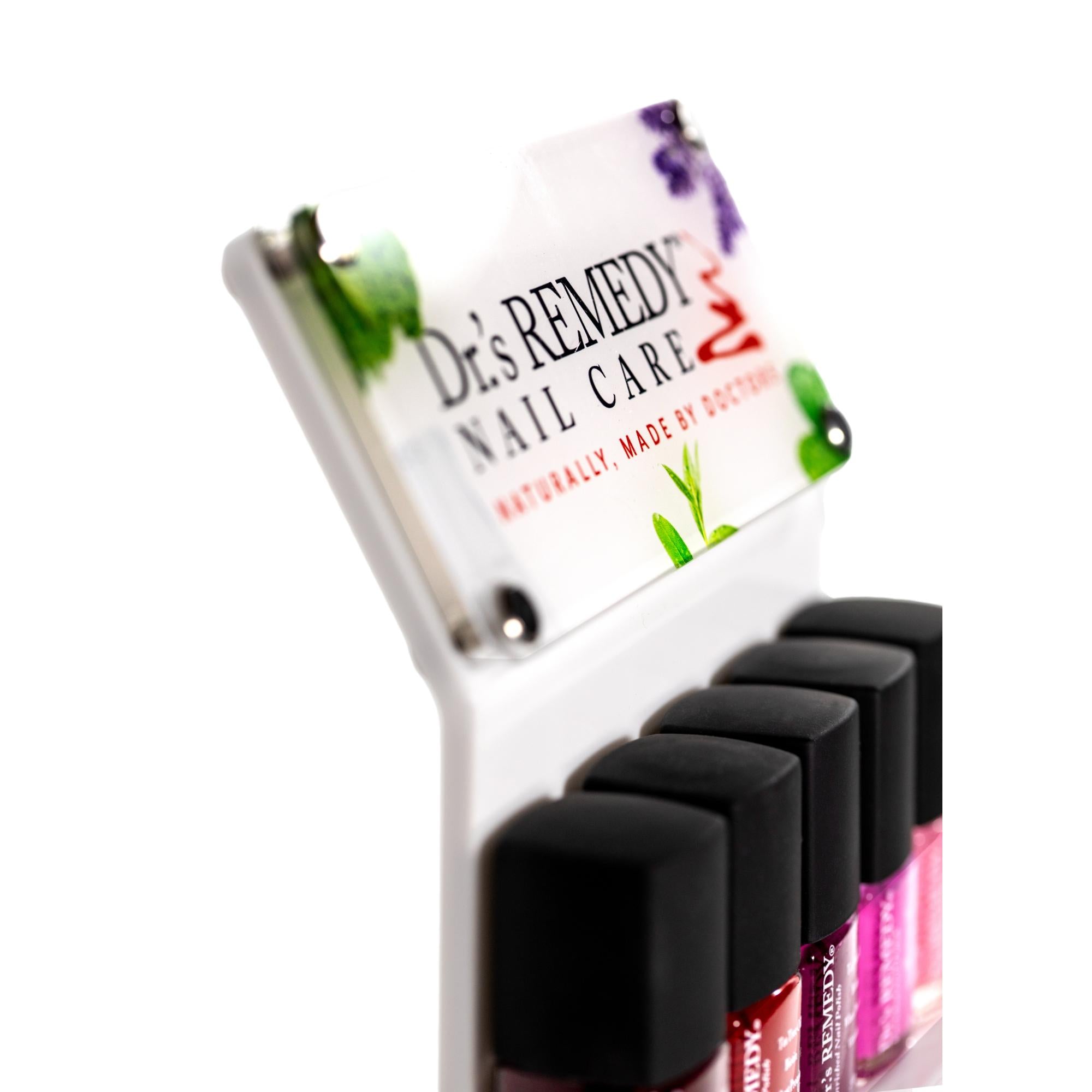 Dr.'s Remedy Spa Countertop Display - Premium Nail Care & Polish Organizer for Salons, Spas & Home Use - Perfect for Manicure & Pedicure Stations