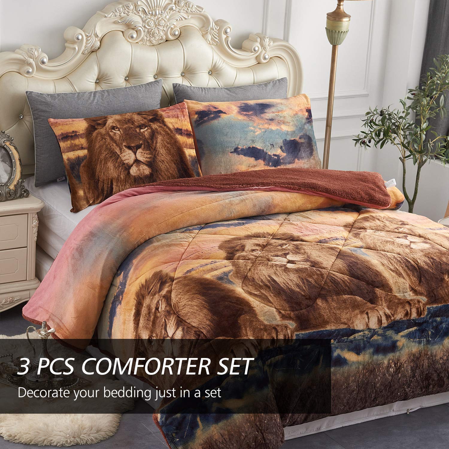 JML Fleece Blanket - Super Soft Sherpa, Reversible Winter Blanket for Bed & Sofa