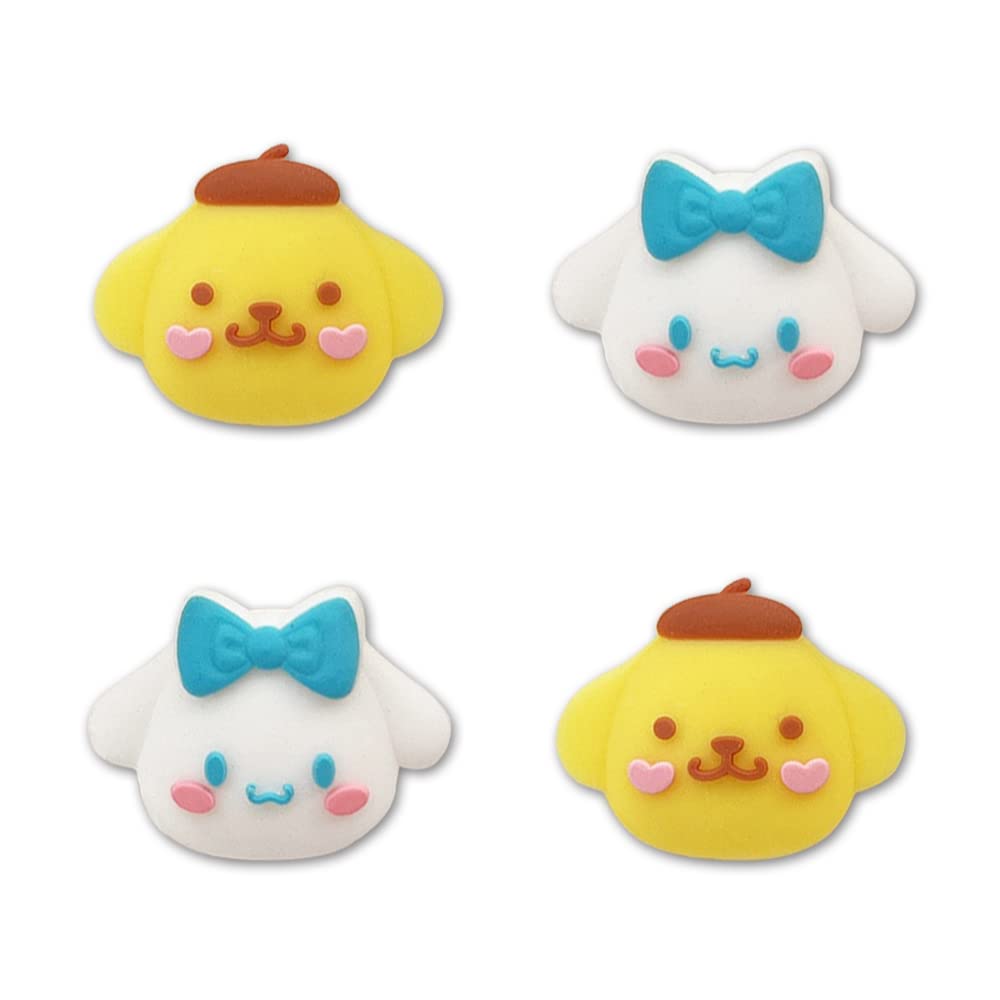 PERFECTSIGHT Cute Thumb Grip Caps for PS5, PS4, Xbox Series X/S, Xbox One, Switch PRO Controller - 4PCS Kawaii Soft Skin Rubber 3D Analog Thumbsticks Grips Joystick Cover with Big Ears - Enhance Gaming Comfort and Grip for Long Play Sessions