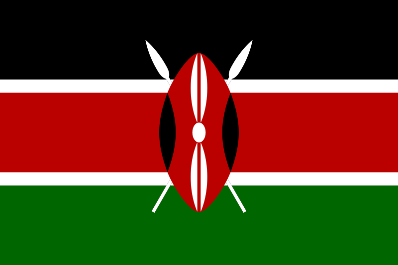 Kenya Flag 3x5 Feet - Durable Nylon Outdoor & Indoor Flag with Brass Grommets - Perfect for Home, Garden, Sports Events & Patriotic Decor