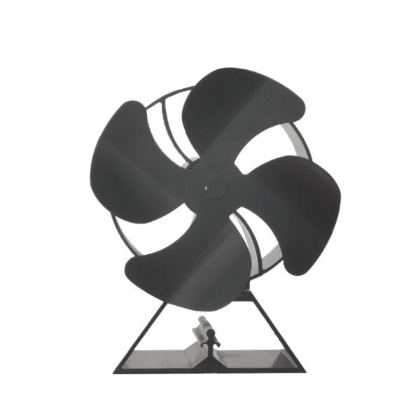 4 Blade Stove Fan VDSF643BLB - Efficient Heat Circulation for Wood Stoves & Fireplaces - Perfect for Home Heating & Energy Savings