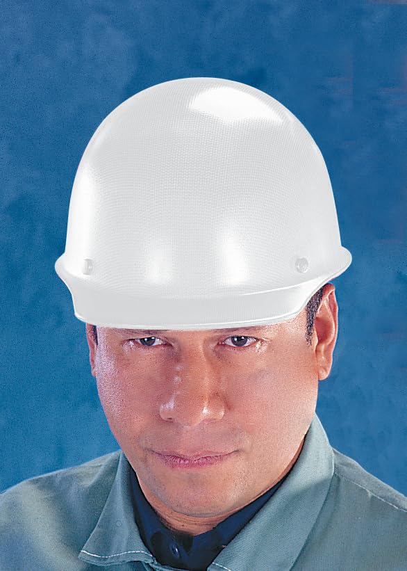 MSA Skullgard Cap Style Safety Hard Hat with Staz-On Pinlock Suspension - Phenolic Resin Construction, 350°F Heat Resistance, Non-Slotted Design | Ideal for Construction, Industrial Work & High-Temperature Environments