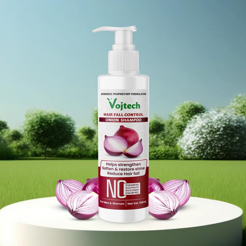 Onion Shampoo for Hair Growth & Fall Control - 100ml Nourishing & Conditioning Non-Sticky Formula | Promotes Thicker, Healthier Hair | Ideal for Daily Use & Scalp Care