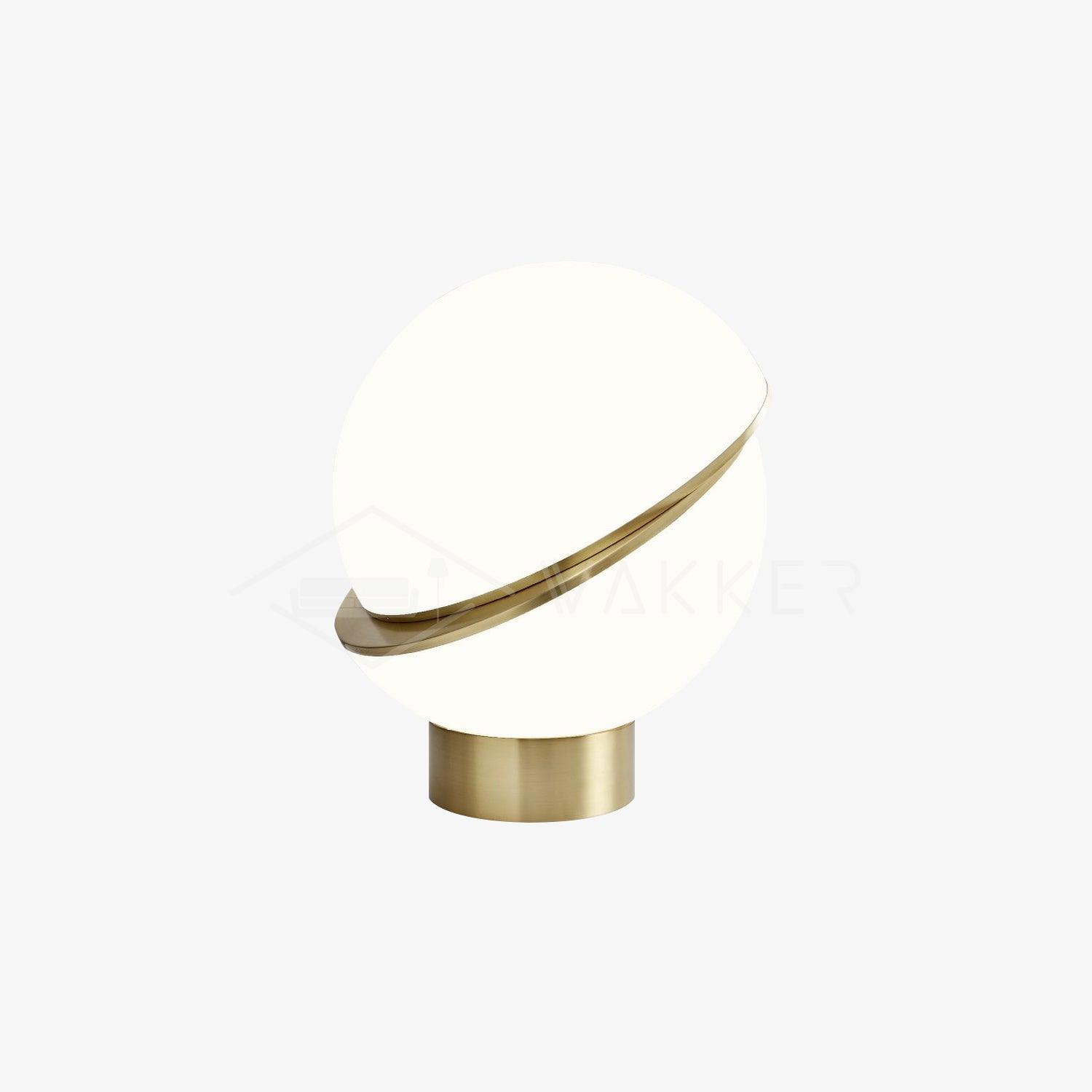 Modern Crescent Table Lamp - Adjustable LED Night Light for Bedroom, Living Room & Office - Warm White & Cool White Dimmable Lighting for Reading, Relaxing & Decor