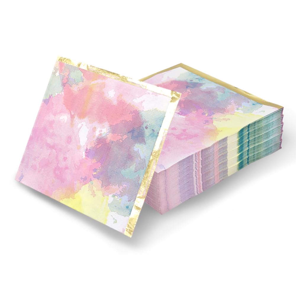 80-Pack Disposable Paper Napkins for Cocktail, Dinner & Party Decorations - Premium Quality, Absorbent & Decorative - Perfect for Weddings, Birthdays & Home Decor