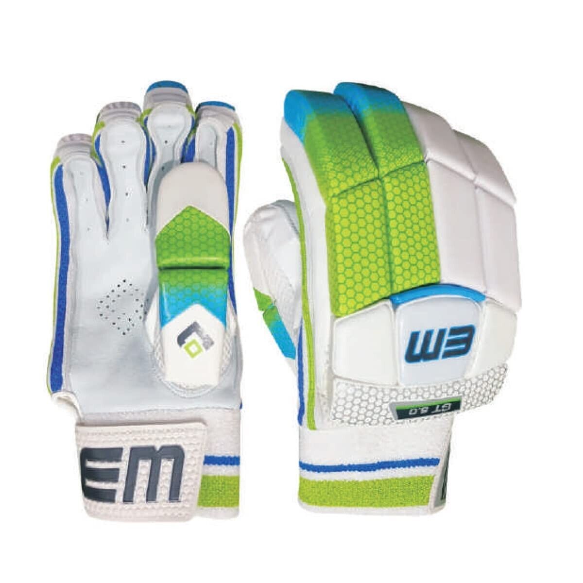 EM GT 5.0 Adult Cricket Batting Gloves - Premium Leather Protection for Cricket Players - Perfect for Practice & Matches