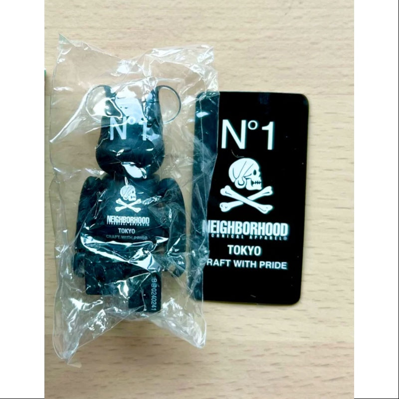 Bearbrick Series 24 ARTIST NEIGHBORHOOD 100% Collectible Figure - Limited Edition Urban Art Toy for Display & Home Decor