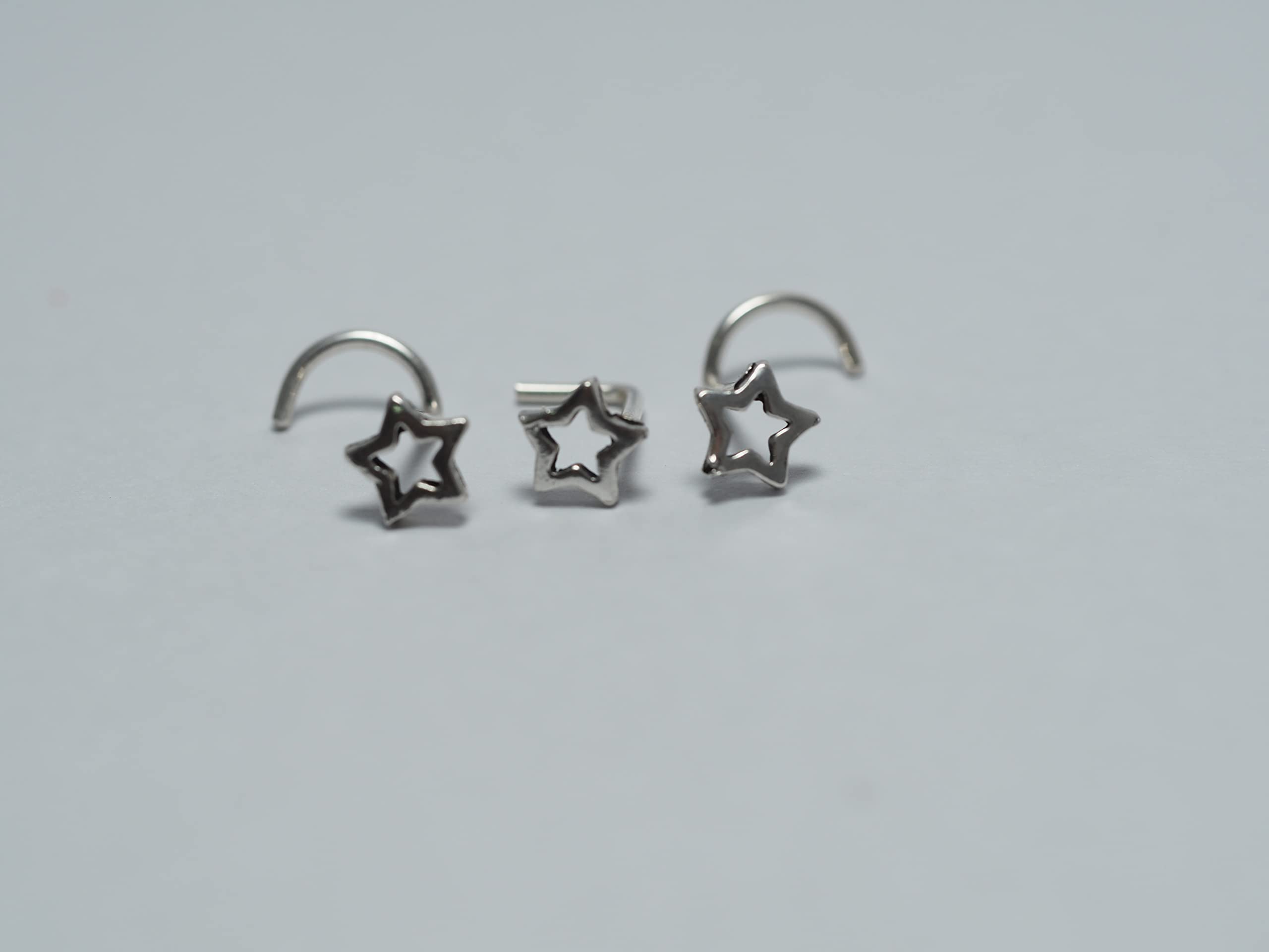 Tiny Star Nose Stud & Nose Screw - Hypoallergenic Body Jewelry for Nose Piercing | Perfect for Daily Wear, Parties & Self-Expression