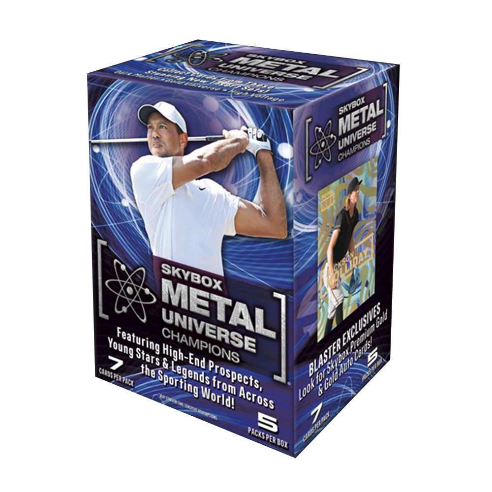 2023 Skybox Metal Universe Champions Blaster Box - Premium Trading Cards for Collectors & Sports Fans - Perfect for Gifts, Investments & Game Nights