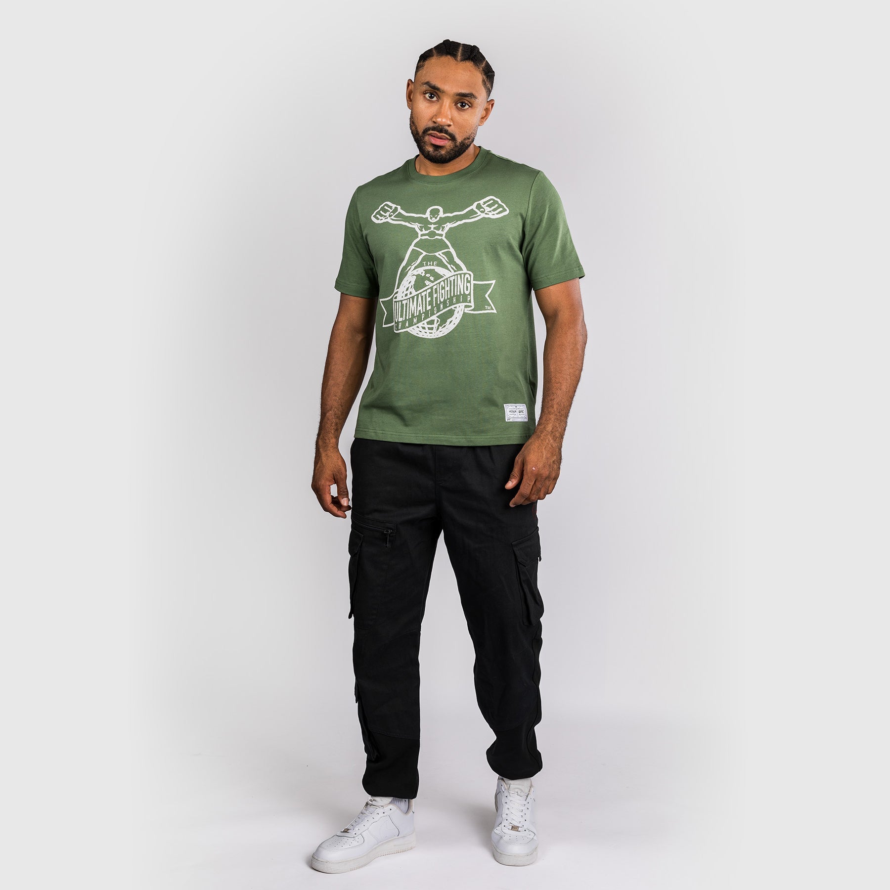UFC by Venum Ulti Man T-Shirt - Green MMA Training & Casual Wear for Fight Fans