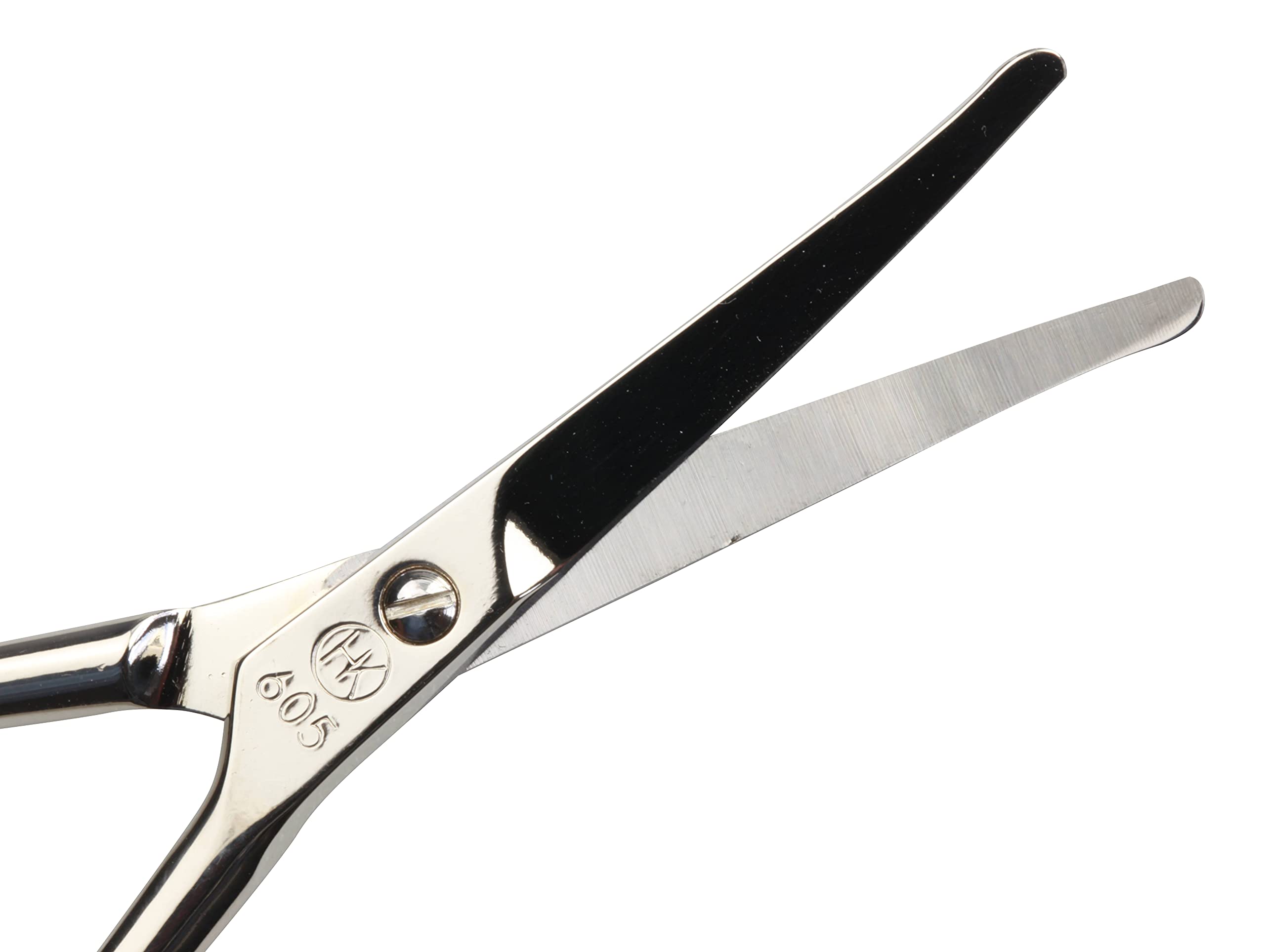 Professional Stainless Steel Nostril Hair Scissors - Precision Trimming for Nose & Ear Hair Grooming - Perfect for Personal Care & Travel