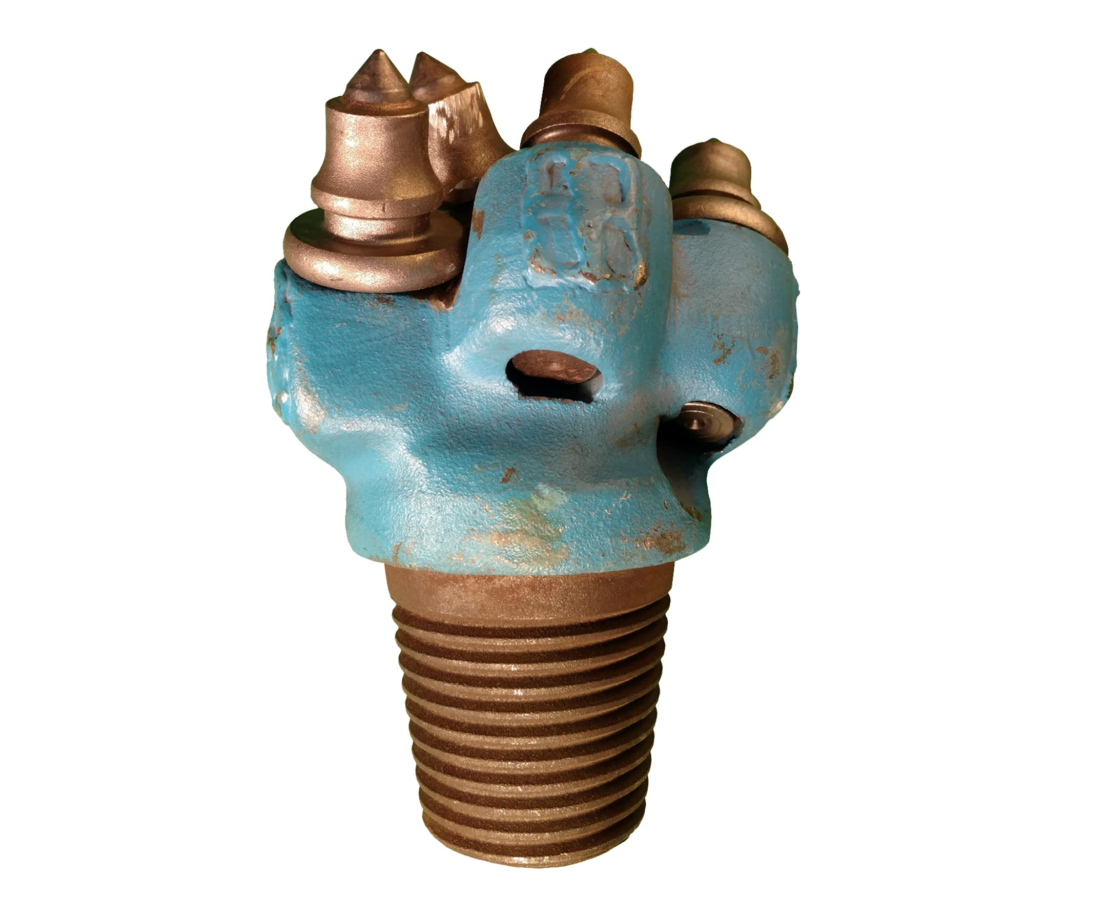 1 Count Rock Penetrator Auger Pilot Tip Assembly with Carbide Rock Cutter Bits - Heavy Duty Drilling for Construction, Mining and Landscaping Projects