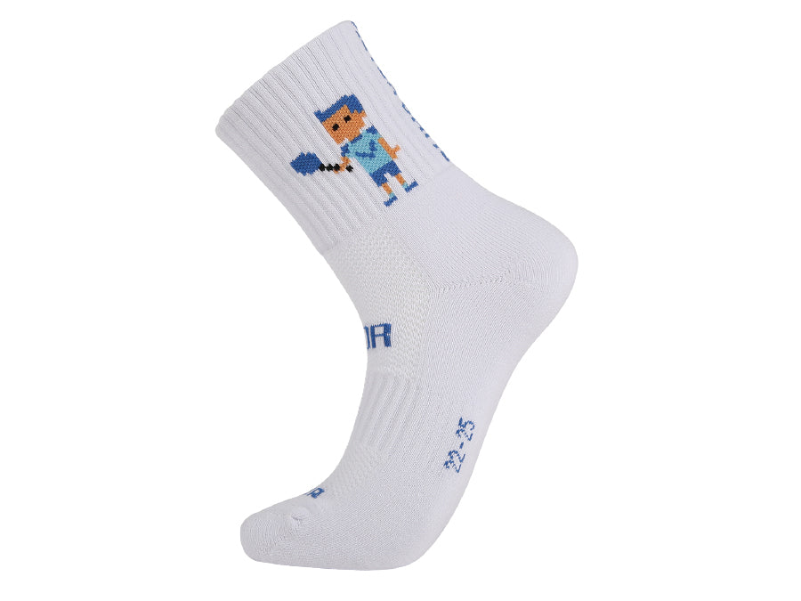 Victor Unisex Sport Quarter Socks SK 157A - Breathable Athletic Socks for Running, Gym & Workout - White Performance Socks for Men & Women