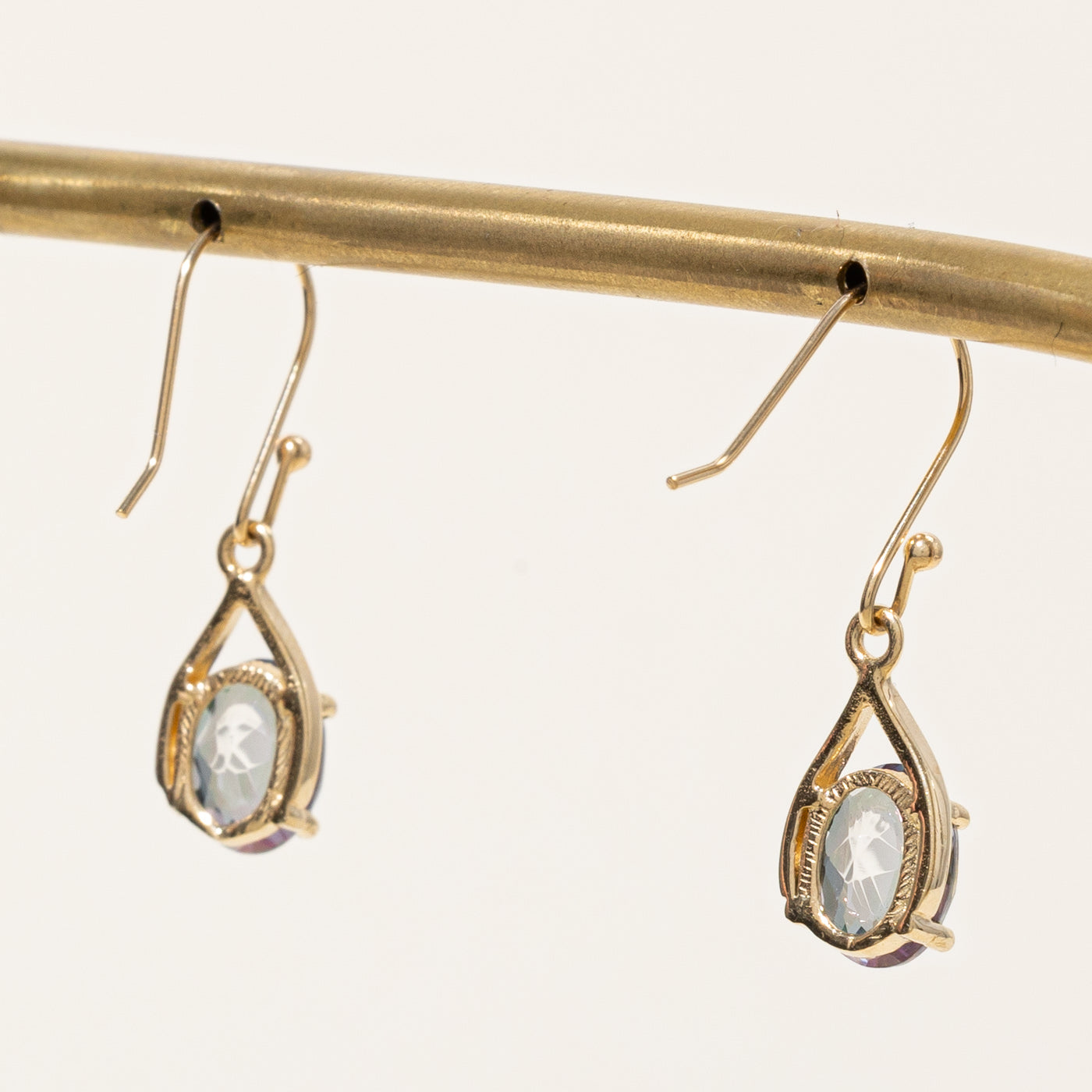 Mystic Topaz Drop Earrings | 3.00 Carat Total Weight | Genuine Gemstone Jewelry for Women | Elegant Dangling Earrings for Parties, Weddings & Special Occasions