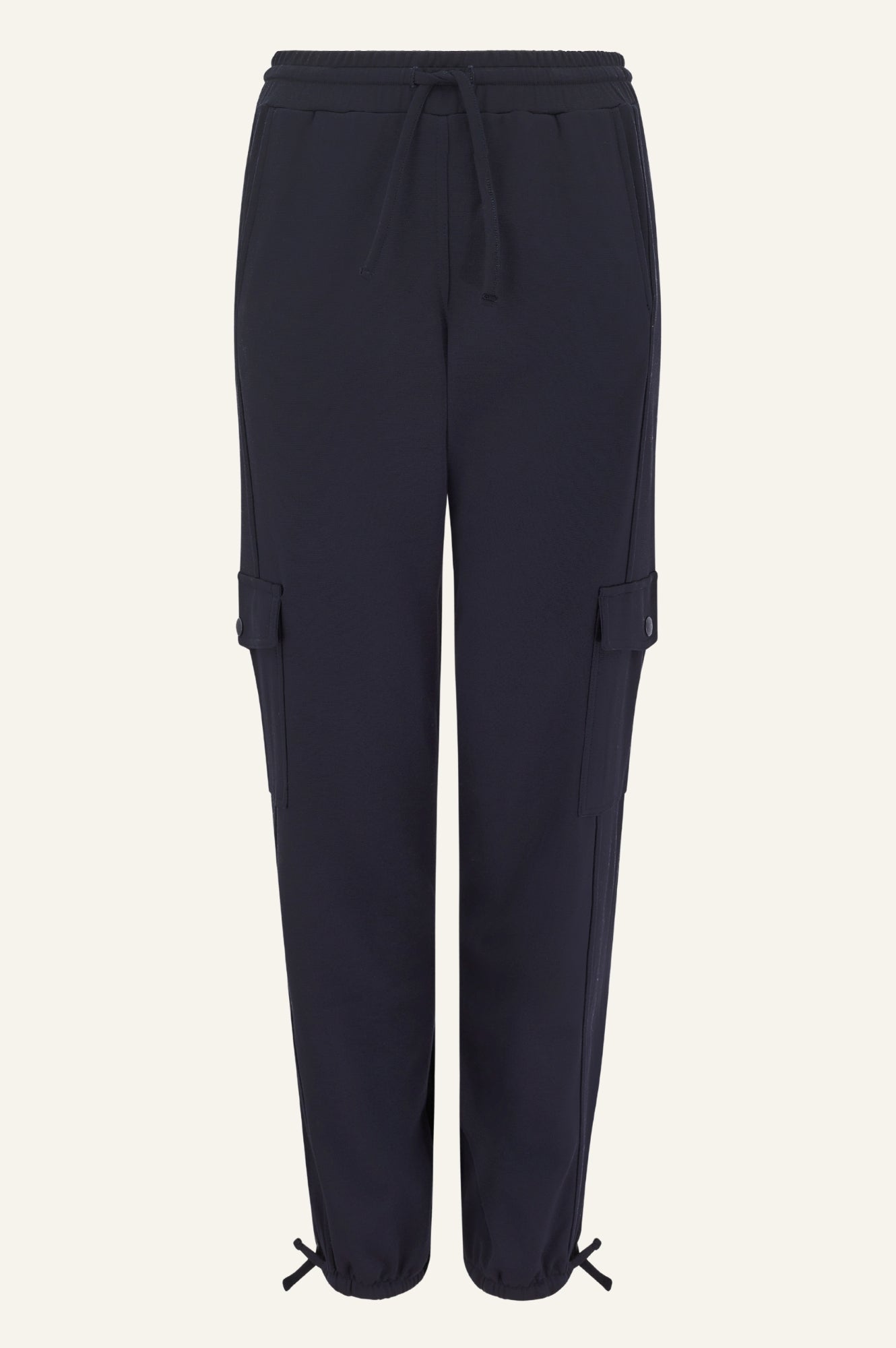 Premium Remy Trousers for Women - Dark Navy Slim Fit Dress Pants for Office, Business & Formal Occasions