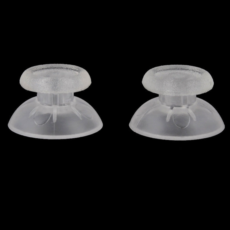 eXtremeRate Clear Custom Thumbsticks Analog Stick Replacement for PS4 Controller - Enhanced Grip & Precision for Gaming - Perfect for FPS, Racing & Action Games