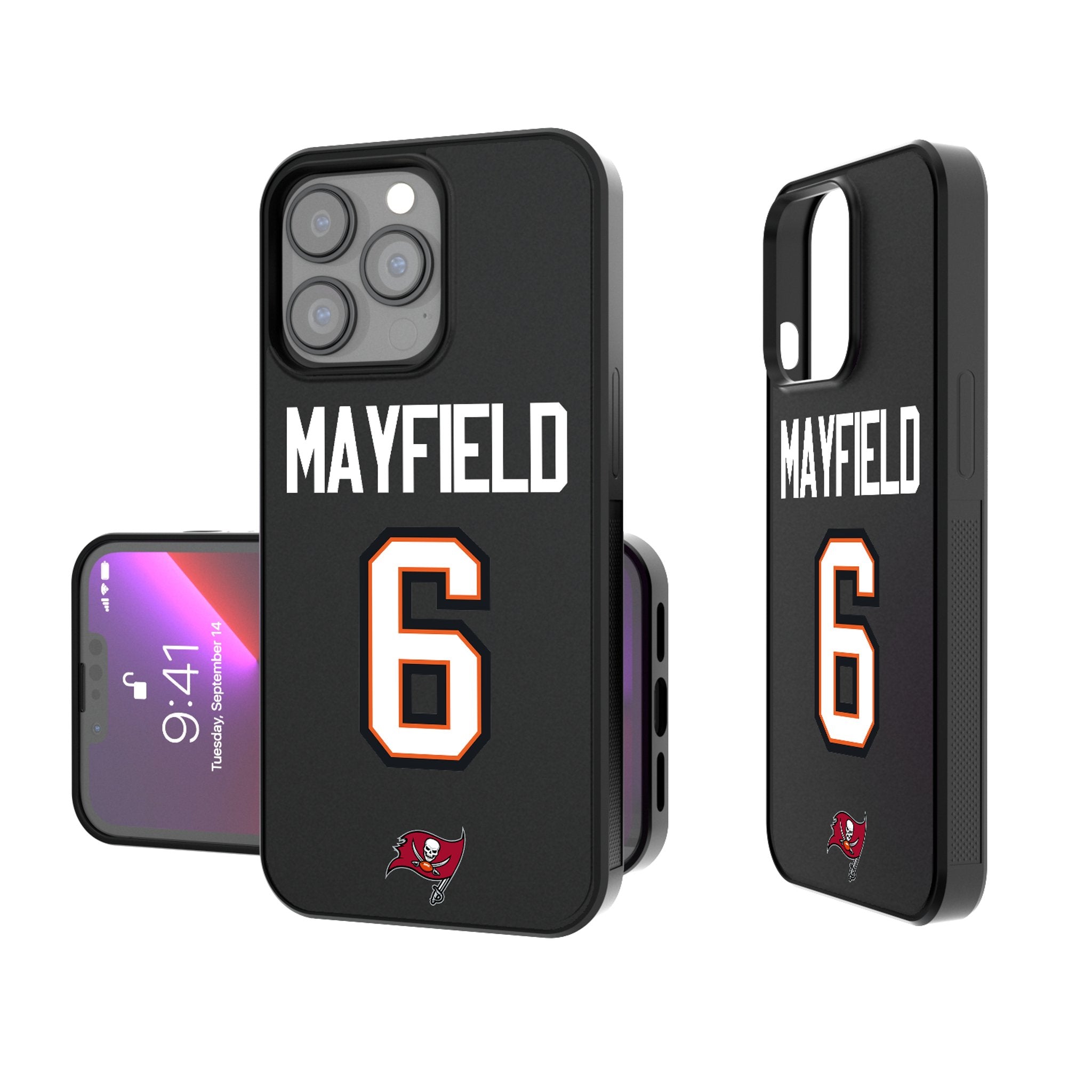 Baker Mayfield Tampa Bay Buccaneers iPhone Case - Shockproof Bumper Cover for iPhone 6/6s - Perfect for Game Day & Sports Fans