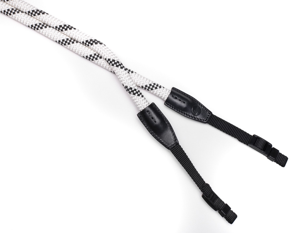 Leica Rope Strap - Premium White & Black Camera Neck Strap (126cm) for Leica Cameras - Perfect for Travel, Street Photography & Everyday Use