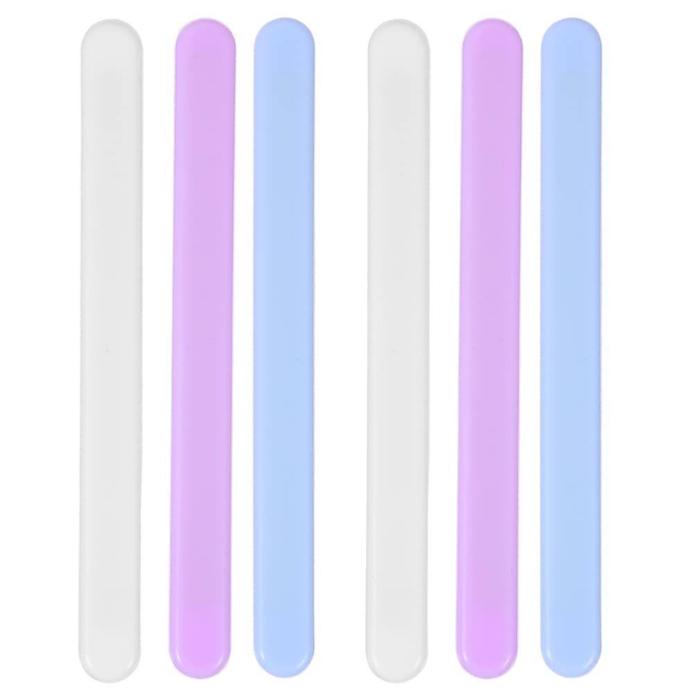 FOMIYES 6-Pack Silicone Stirring Sticks - Reusable DIY Mask Mixing Tools, Flat Whisking Spatulas for Cream, Paint & Facial Applications | Perfect for Crafts, Beauty & Kitchen Use