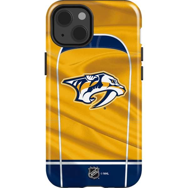 Skinit Impact Phone Case for iPhone 13 - Officially Licensed NHL Nashville Predators Jersey Design | Durable Protection & Stylish Sports Fan Accessory for Everyday Use, Games & Travel