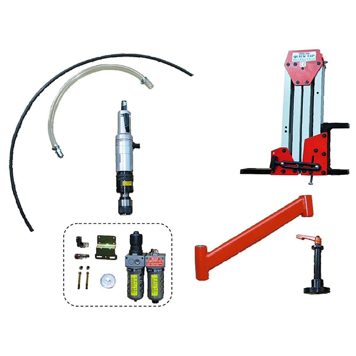 Baileigh Industrial BA9 1000327 ATM-27 1900 Pneumatic Tapping Arm - Heavy Duty Metalworking Tool for Drilling & Threading Operations in Workshops
