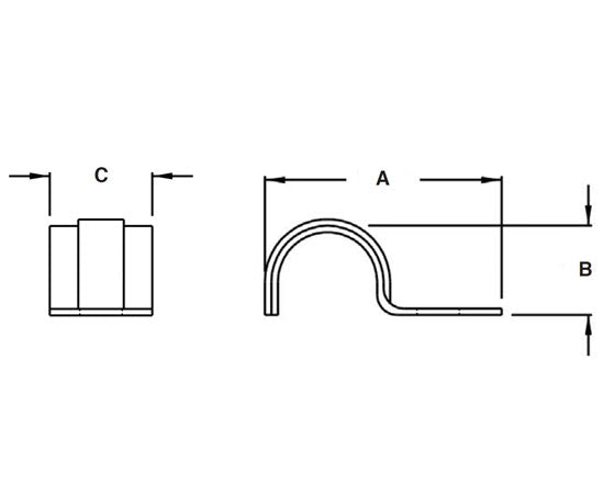 1 Hole AC/MC Strap - Heavy Duty Cable Support for Electrical Conduits - Perfect for Home, Office & Industrial Wiring Installations
