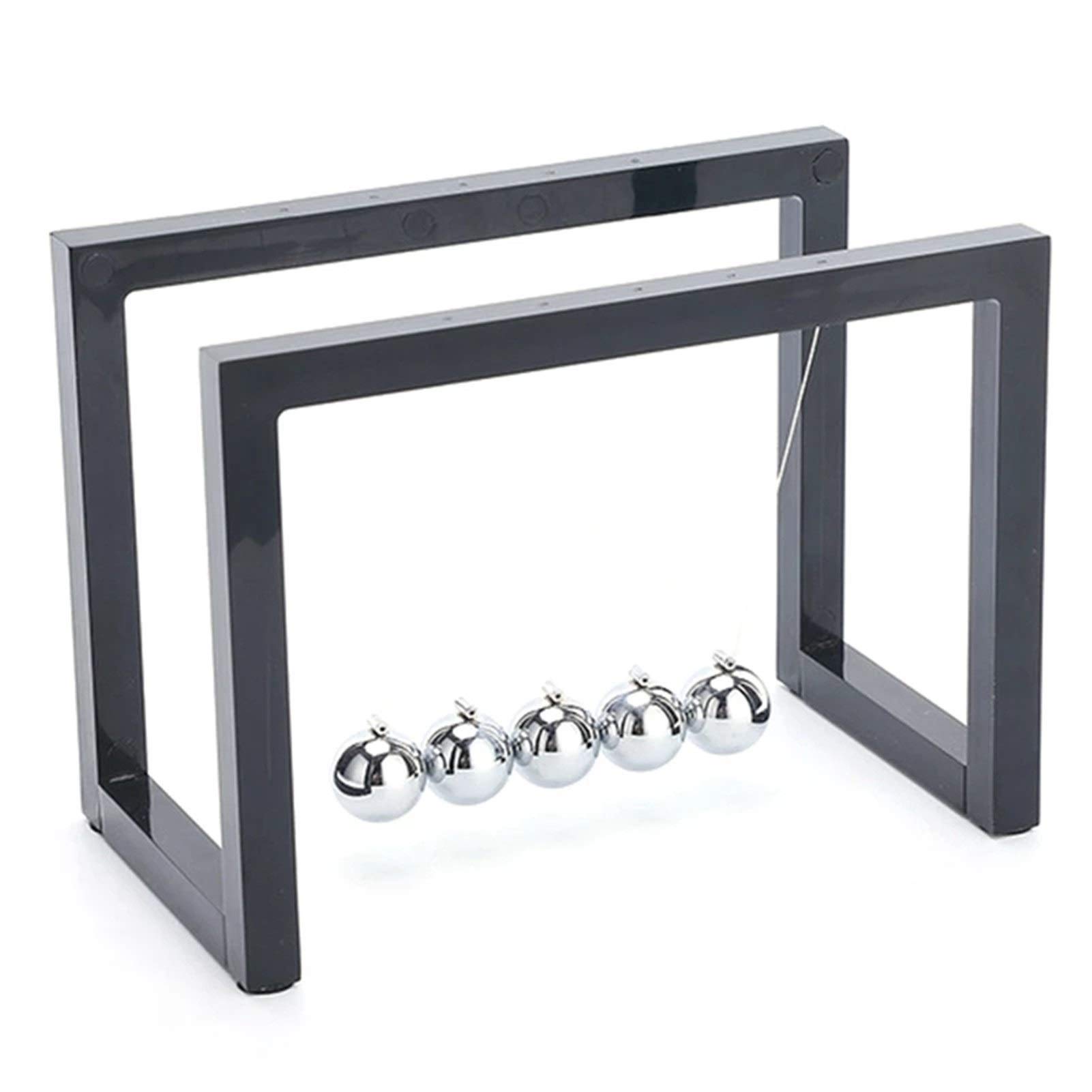 GANFANREN Newton's Cradle Balance Balls - Steel Pendulum Physics Desk Toy, Home Office Decor & Stress Relief Gift (Black) | Perfect for Science Enthusiasts, Office Decor & Meditation Spaces