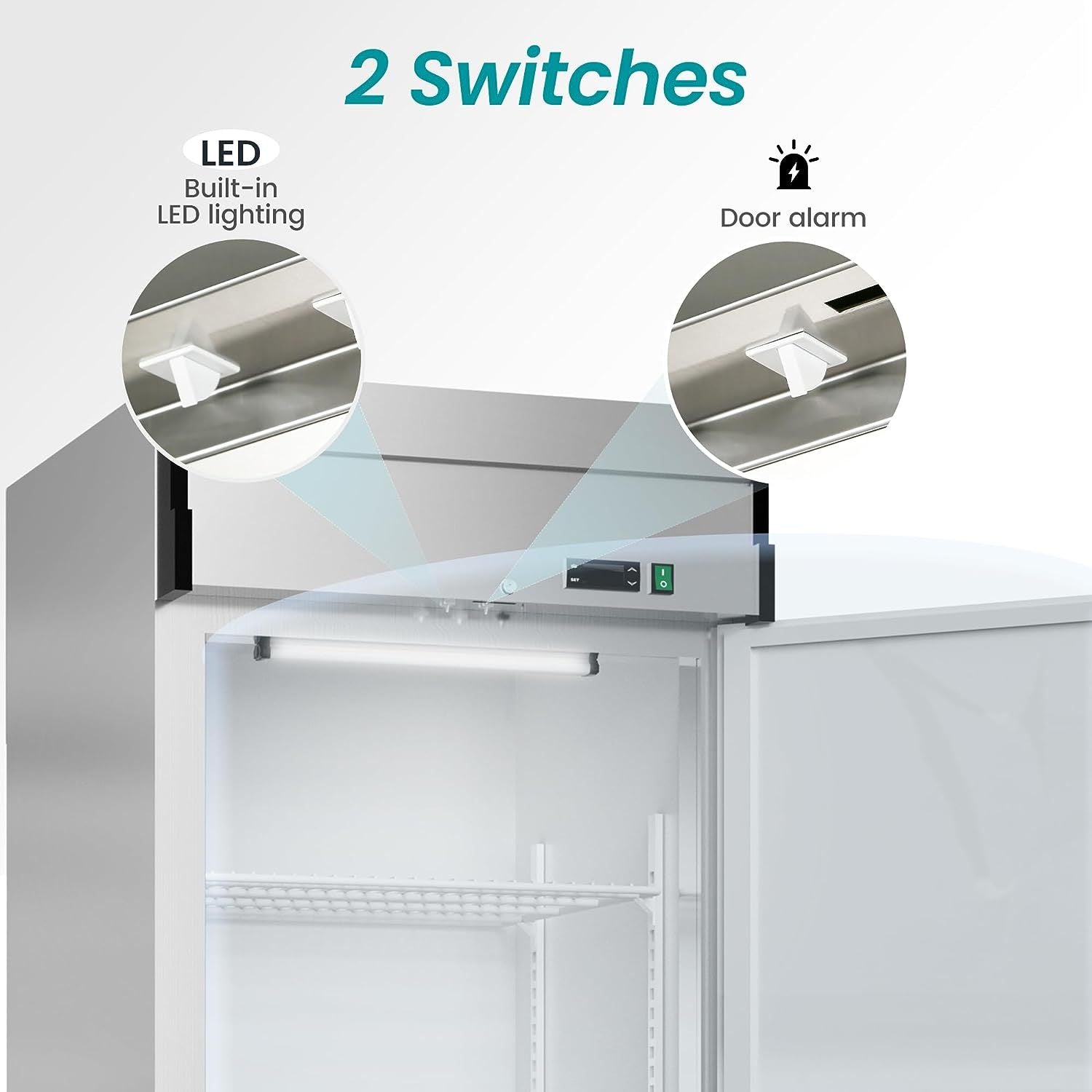 27'W Commercial Freezer Refrigerator - 23 Cu. Ft Capacity with Dynamic Cooling & OmniSmart Temperature Control - Perfect for Restaurants, Grocery Stores & Food Service Businesses
