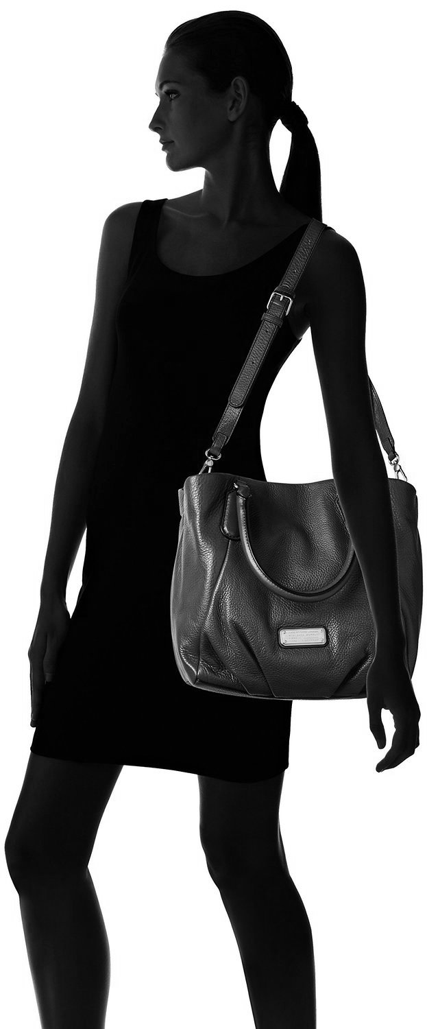 Marc by Marc Jacobs New Q Fran Shoulder Bag in Faded Aluminum - Stylish Crossbody Purse for Women, Perfect for Work, Travel & Everyday Use