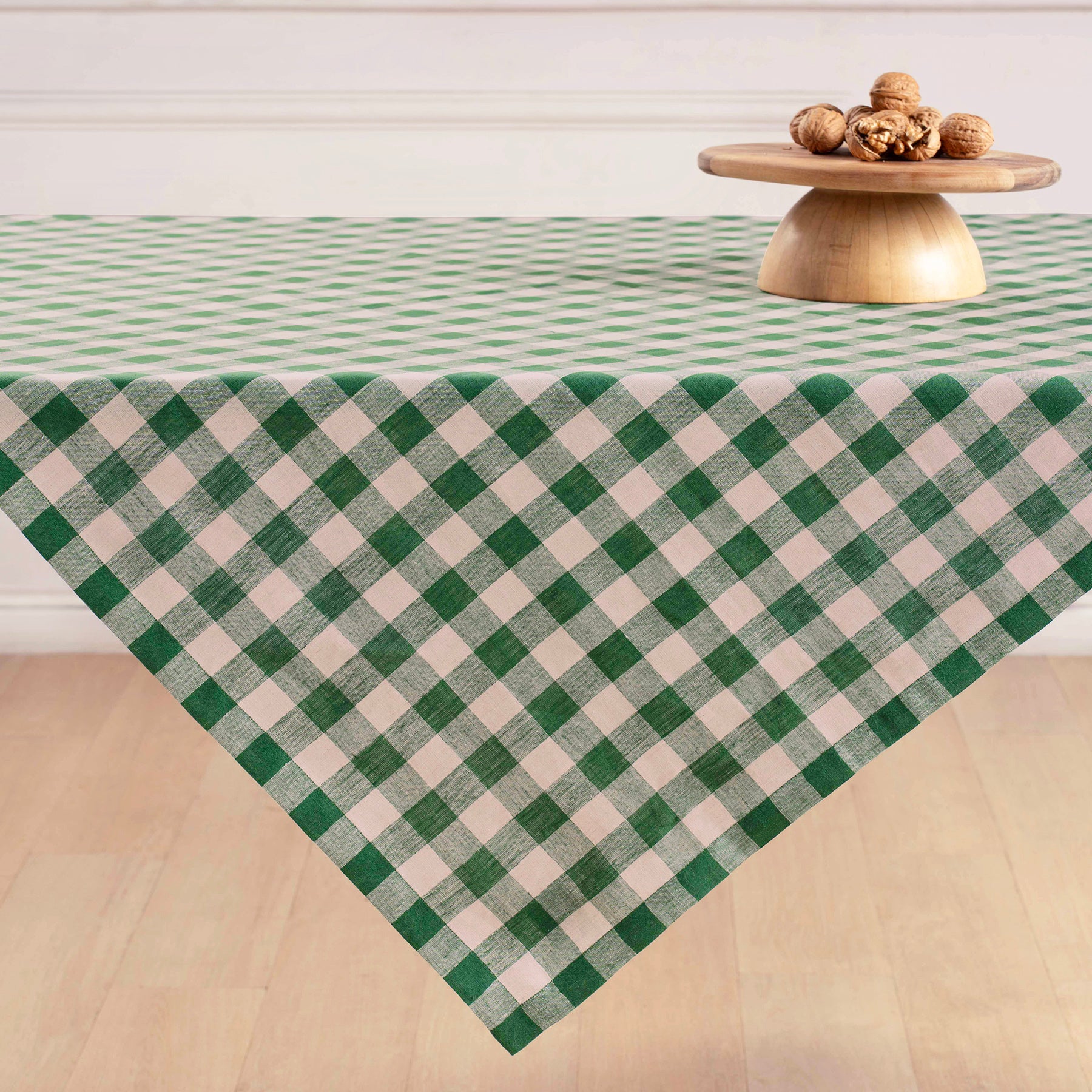 Morgan Check Table Throw - Classic Plaid Tablecloth for Dining Room, Kitchen, and Outdoor Picnics | Durable & Stylish Home Decor for Parties & Gatherings