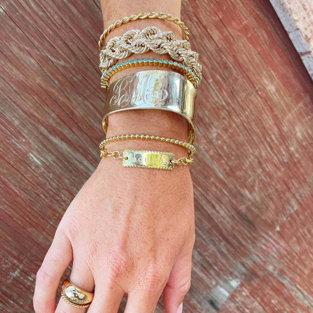 Goldbug Collection Lowcountry Rope Cuff Bracelet - Handmade Coastal Jewelry for Women | Perfect for Beach Vacations, Summer Outfits & Boho Style Accessories