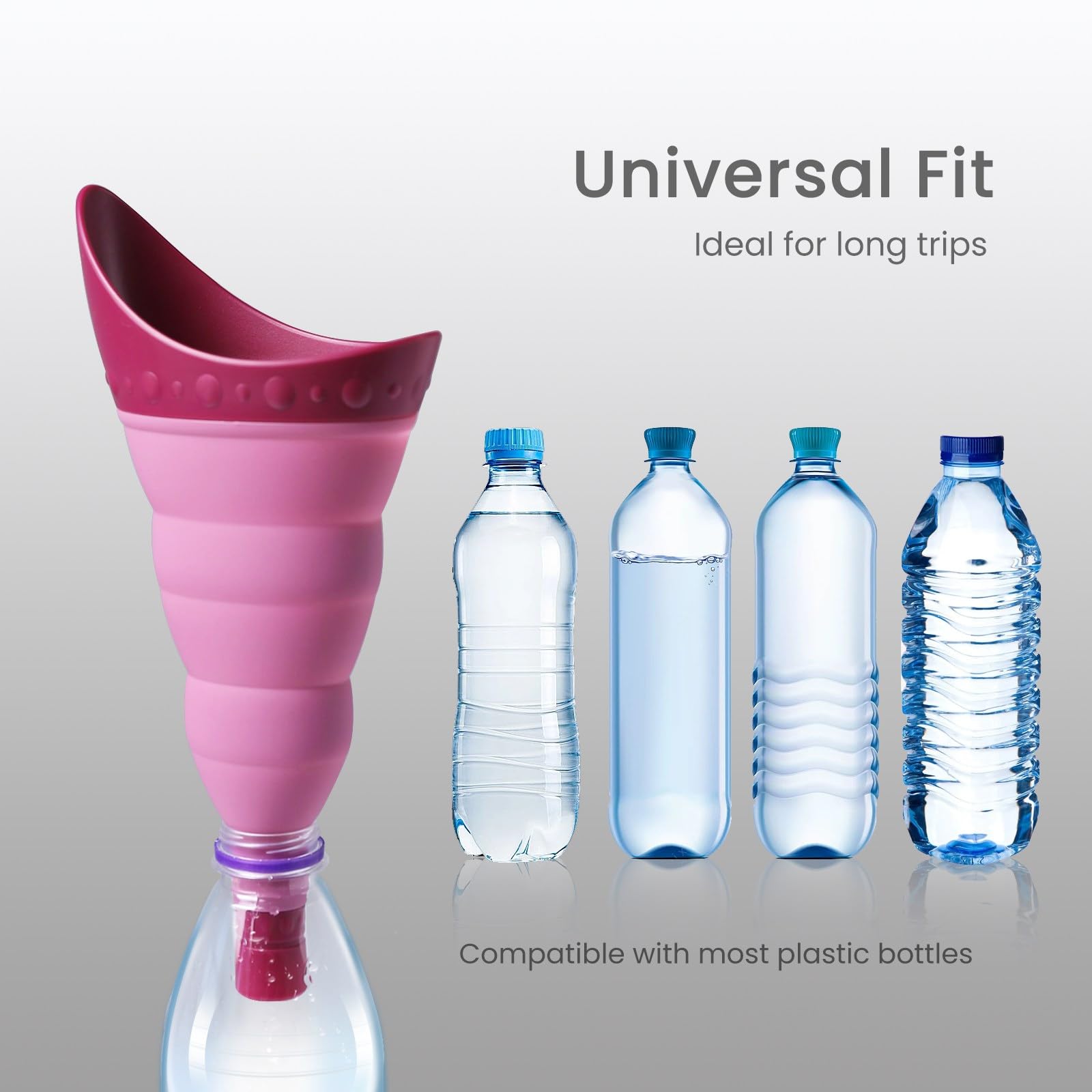 Foldable Female Urinal Device - Portable Pee Funnel for Women Travel, Stand to Pee Cup with Tube Case | Compact & Hygienic Solution for Camping, Hiking, Road Trips and Outdoor Adventures