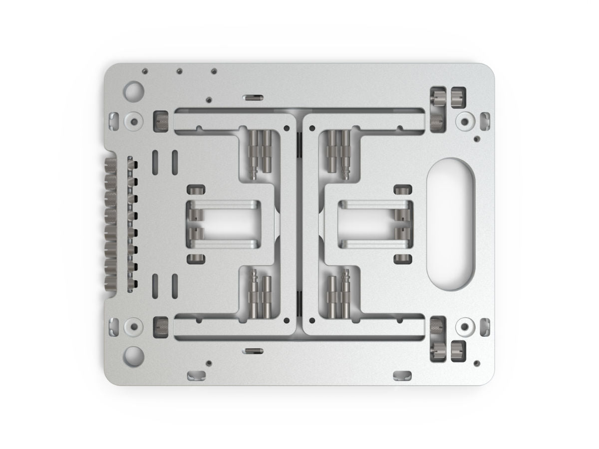 Streacom BC1 V2 Mini Benchtables - Compact Workstation for PC Building & Repair (Silver/Black/Titanium) | Ideal for Electronics Hobbyists & DIY Enthusiasts