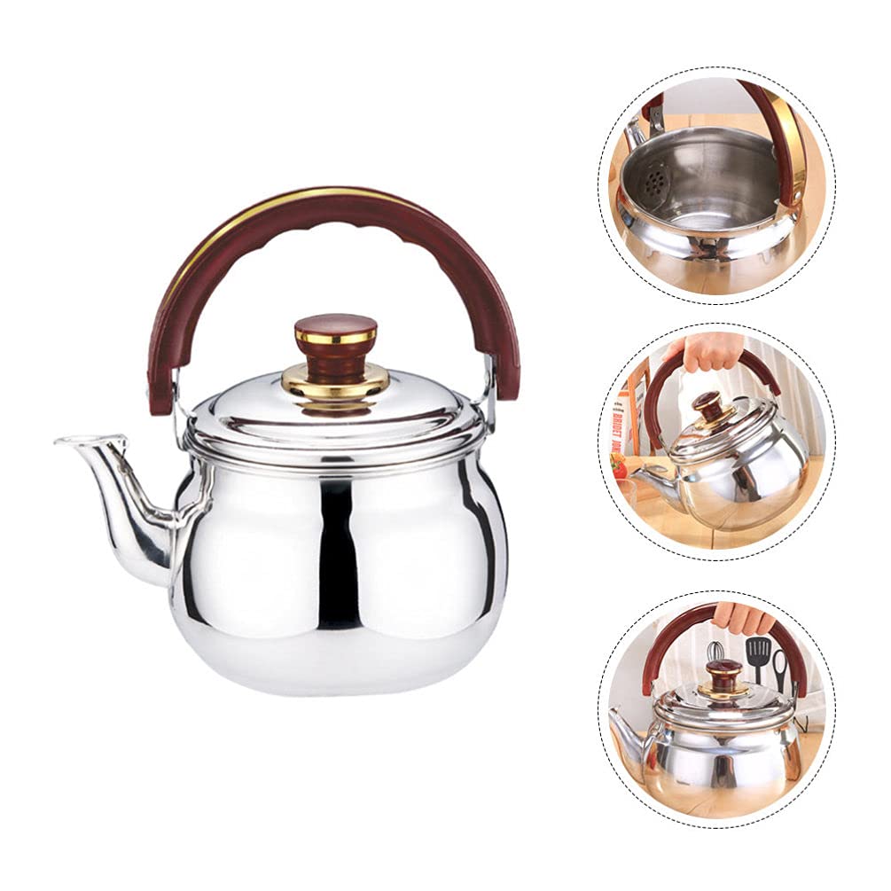 **Cabilock 1-Piece Stainless Steel Whistling Tea Kettle - Chirping Sound, Safe Water Boiling for Stovetop - Perfect for Tea Lovers & Kitchen Use**