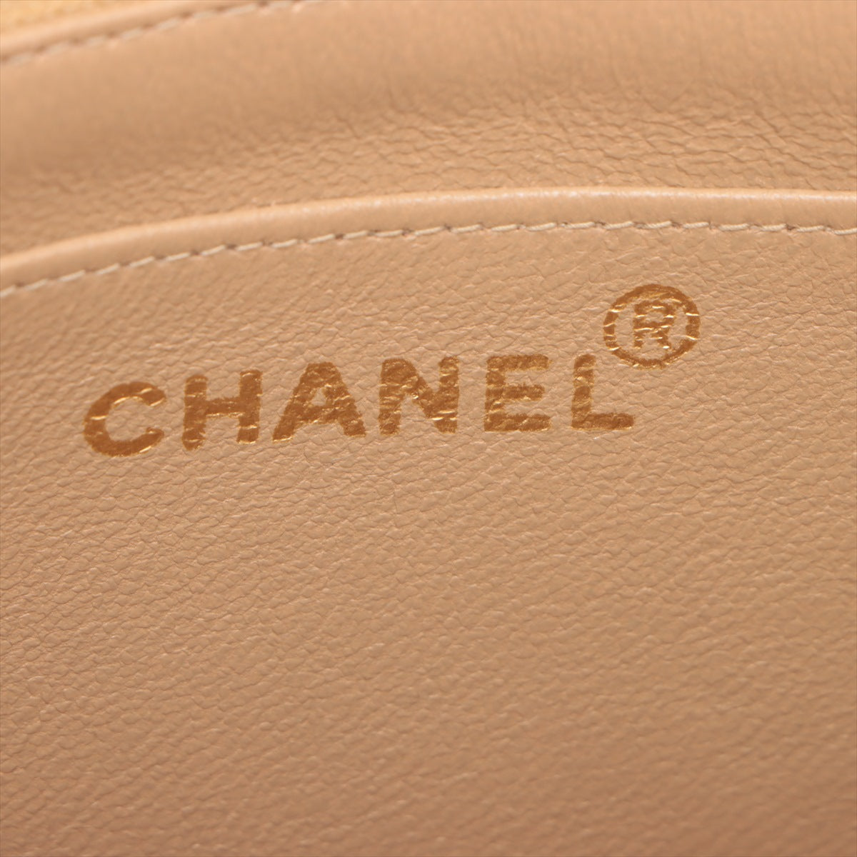 Chanel CC Logo Mademoiselle Lambskin Single Flap Shoulder Bag with Chain Strap in Beige | Luxury Designer Handbag for Women | Perfect for Date Nights, Parties & Special Occasions