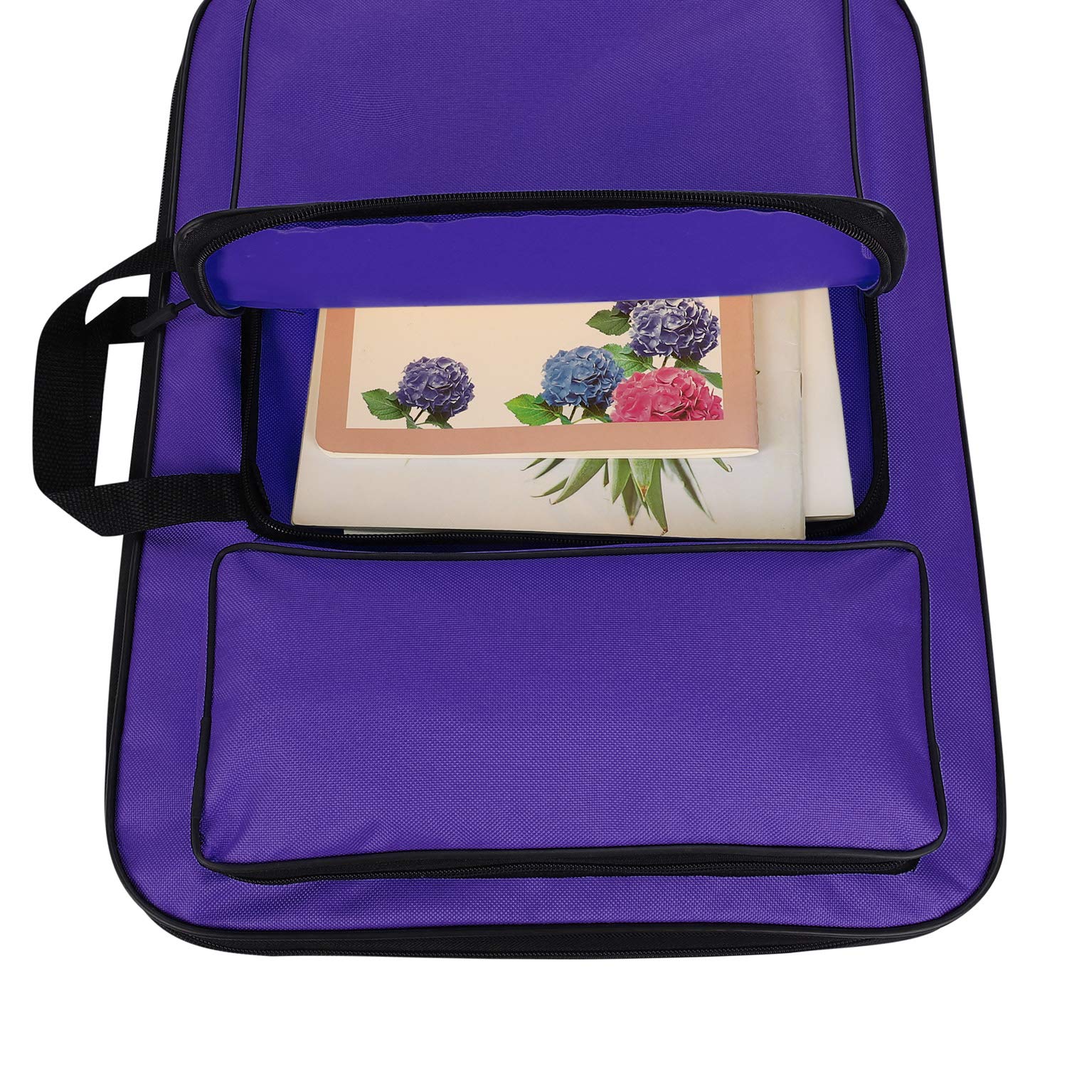 A3 Art Portfolio Carry Case - Adjustable Waterproof Artist Tote Bag with Zipper, Portable Drawing Board Storage for Sketching, Painting & School Projects - Perfect for Artists, Students & Professionals