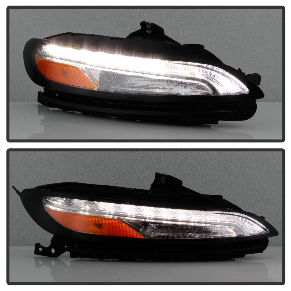 ACANII LED DRL Running Lights for 2014-2018 Jeep Cherokee - OE Style Parking Signal Lamps Assembly (Passenger Side) | Enhanced Visibility & Safety for Night Driving & Off-Road Adventures
