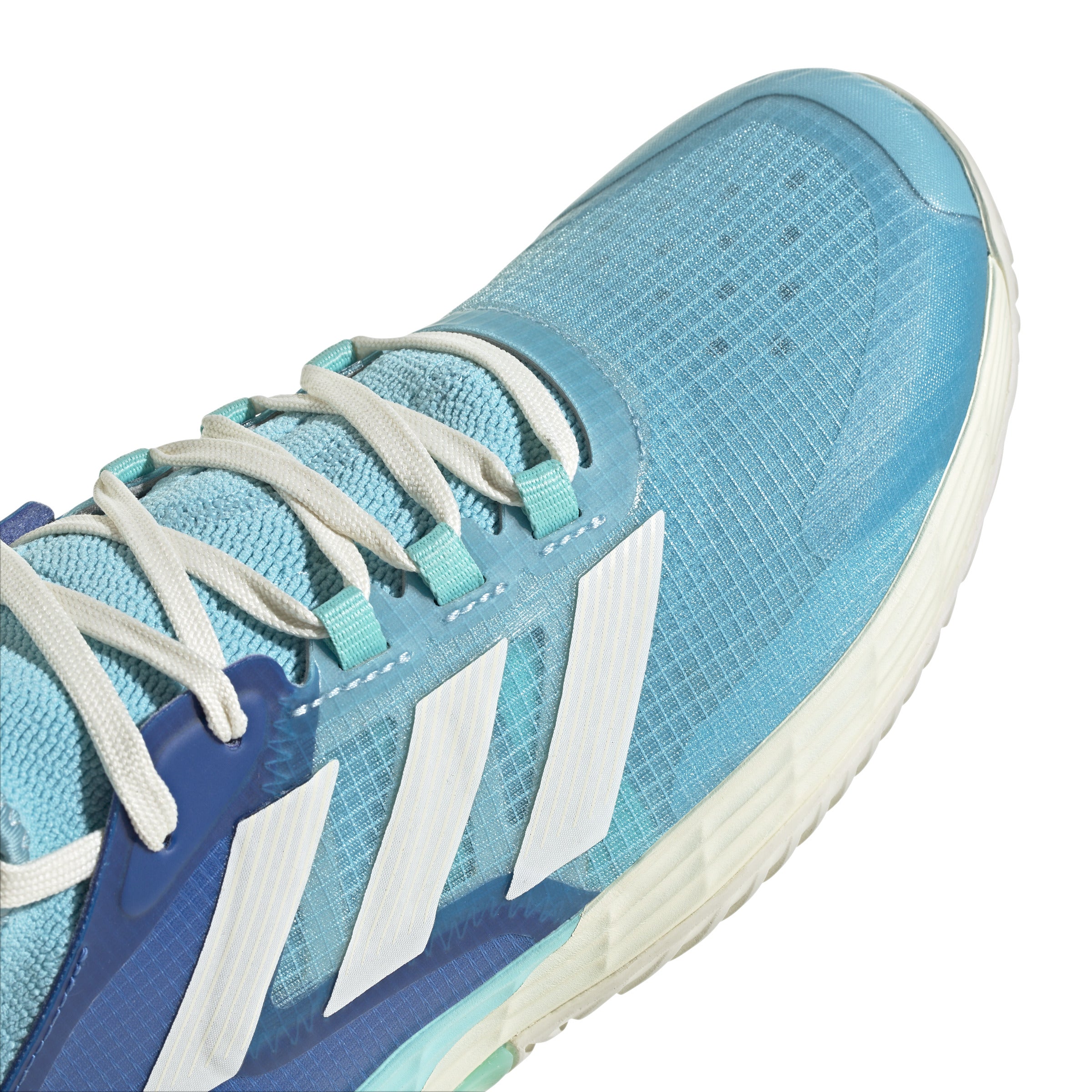 **Adidas Adizero Ubersonic 4.1 Men's Tennis Shoes - Light Aqua (ID1562) | Lightweight & Breathable for Competitive Play & Training**