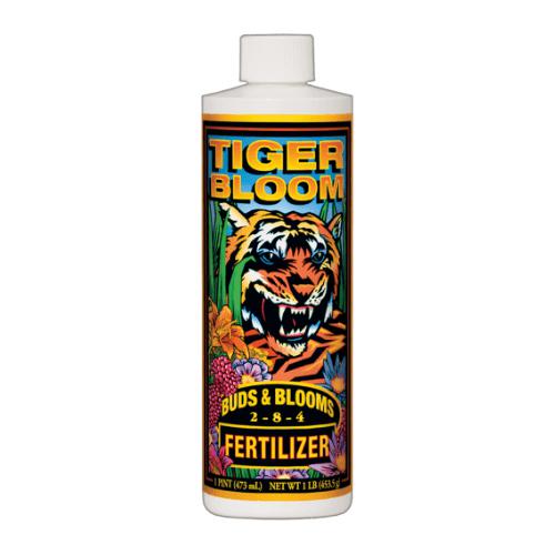 FoxFarm Tiger Bloom Liquid Concentrate Fertilizer - 1 Pint (Case of 48) | High Phosphorus Plant Food for Flowering & Blooming | Ideal for Hydroponics, Soil Gardens & Indoor Plants