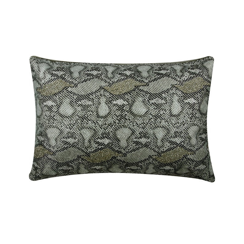 Luxury Gold Faux Leather Lumbar Pillow Cover for Couch & Bed - Decorative Animal Print Throw Pillow Case - Perfect for Living Room, Bedroom, and Home Decor
