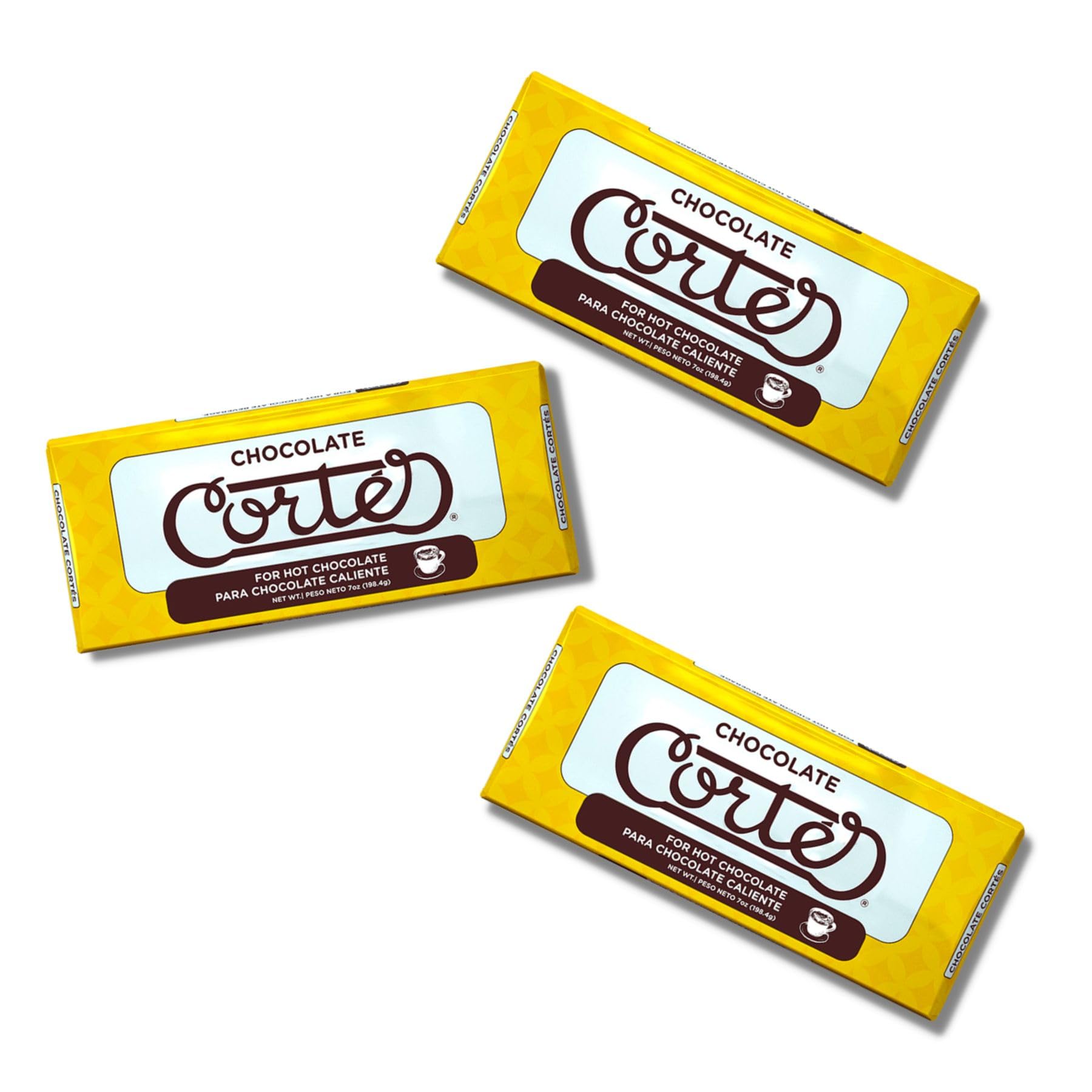 Premium Cortes Sweet Chocolate for Hot Cocoa - 7oz Bars (4-Pack) | Rich & Creamy Hot Chocolate Mix for Winter Warmth, Holiday Gifts & Cozy Nights