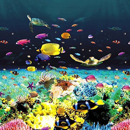 12 Foot Overlap Above Ground Swimming Pool Liner - HD Underwater Sea Turtles Design - Durable 25 Gauge Premium Vinyl - Turtle Bay Pattern - Perfect for Backyard Swimming Pools, Family Gatherings and Summer Fun