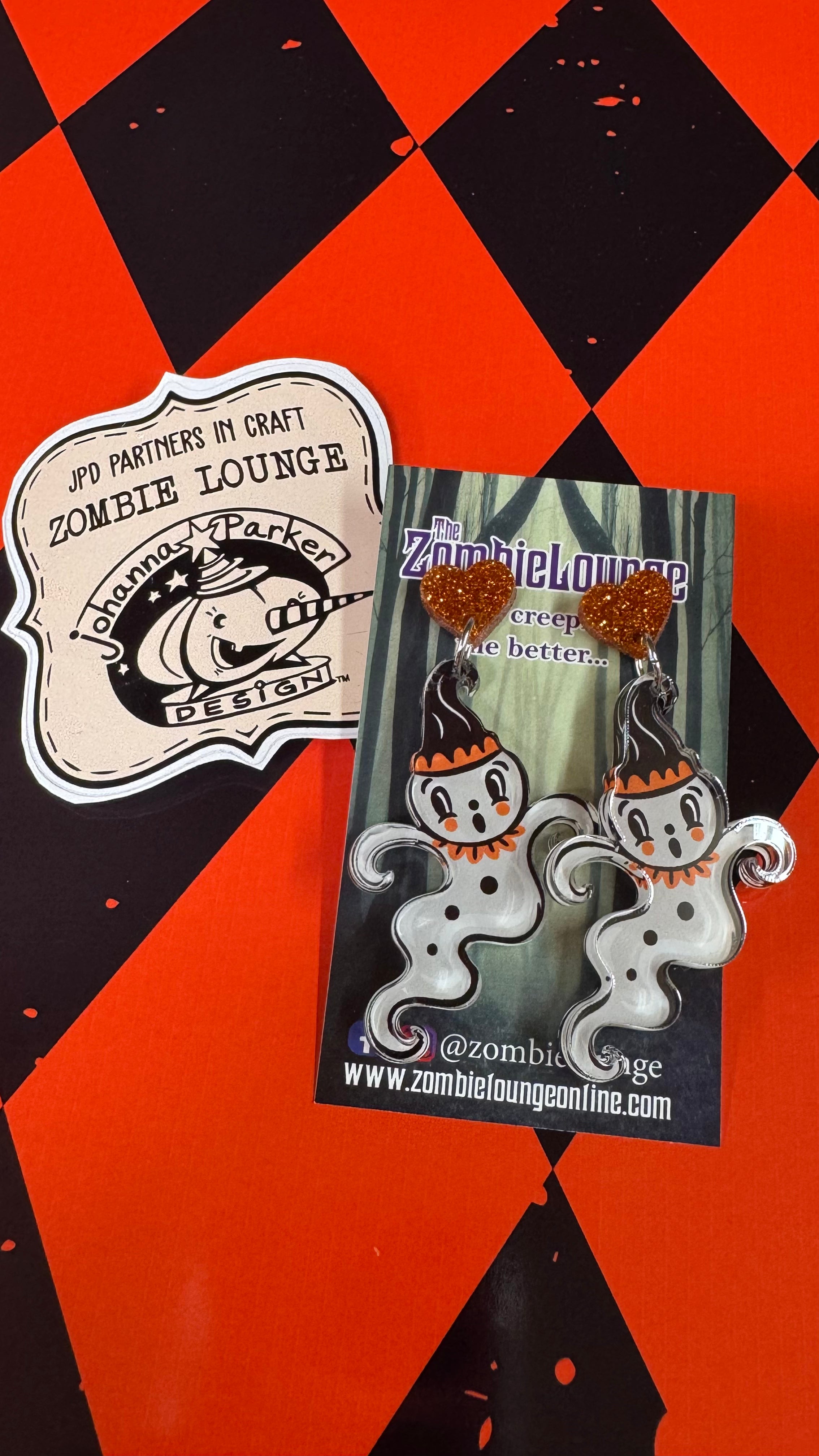 Johanna Parker Halloween Carnival Earrings - Spooky & Fun Dangle Earrings for Women | Perfect for Halloween Parties, Costumes & Festive Celebrations