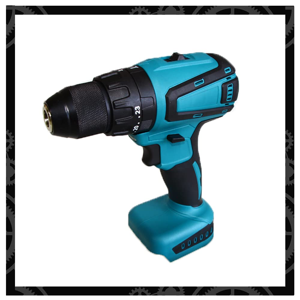 18V Cordless Hammer Drill - 45Nm Brushless Electric Drill Driver, 3/8