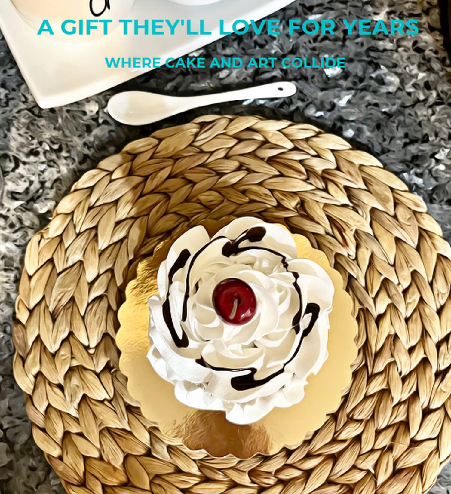 Artificial Cupcakes & Fake Cakes - Lifelike Display Desserts for Home Kitchen Decor - Faux Cake Decorations for Parties & Events - Mini Nutty Butty Fake Food for Dessert Tables, Window Displays & Photography Props