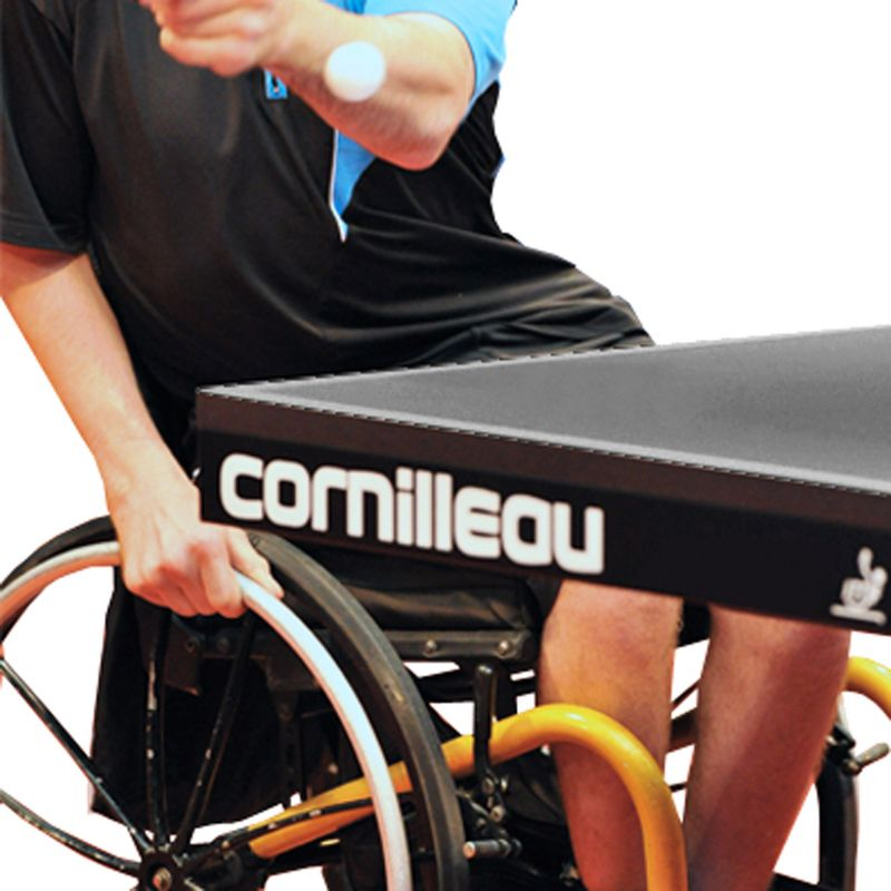 ITTF Approved Competition Table Tennis Table - Professional Grey Ping Pong Table for Indoor & Outdoor Use - Perfect for Tournaments, Training, and Family Fun