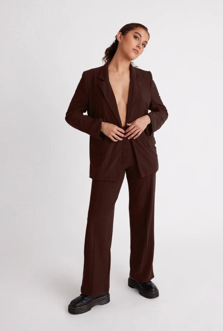 Stylish Chai Blazer for Women - Elegant Casual & Office Wear - Perfect for Work, Parties & Special Occasions