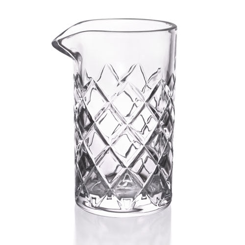 BarConic® 651ml (22 oz) Diamond Pattern Mixing Glass - Premium Cocktail Mixing Glass for Bartenders & Home Bars - Perfect for Mixing Martinis, Old Fashioned & Craft Cocktails